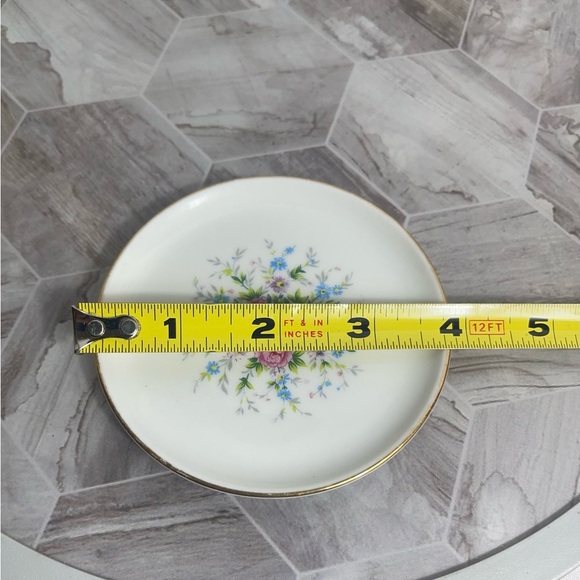 Vintage Schumann Arzberg Bavaria Floral Plate 4.75” Germany Gilt Trim - Picture 6 of 6